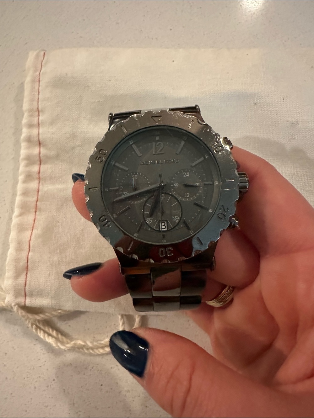 Michael Kors Men's Gunmetal Stainless Steel Chronograph Watch